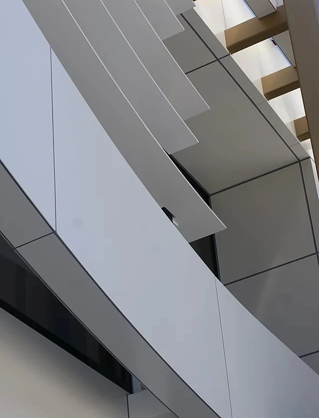 Modern Buildings White Cladding Aluminum Composite Panels