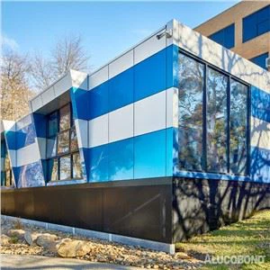 Culoare argintie spumante de Alucobond ACP ACM